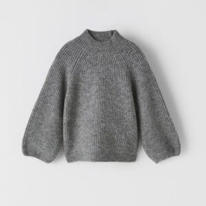 Like New Zara Size 3-4 Girls Sparkle Sweater Grey